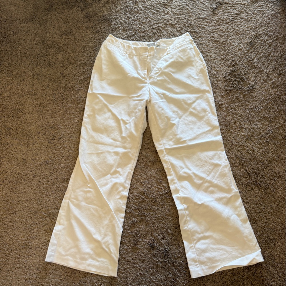 Worthington Curve Fit Cream Wide-Leg Pants